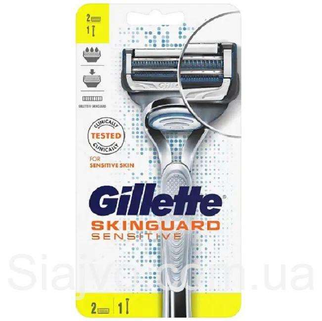 Чоловічий станок для гоління (2 касети) Gillette SkinGuard Sensitive Львів - фото 1