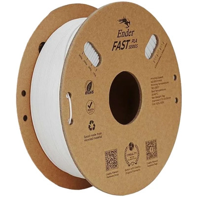 Пластик для 3D-принтера Creality 1.75мм Fast PLA Filament Ender 2x1кг, white (3301010396) Вінниця - фото 2
