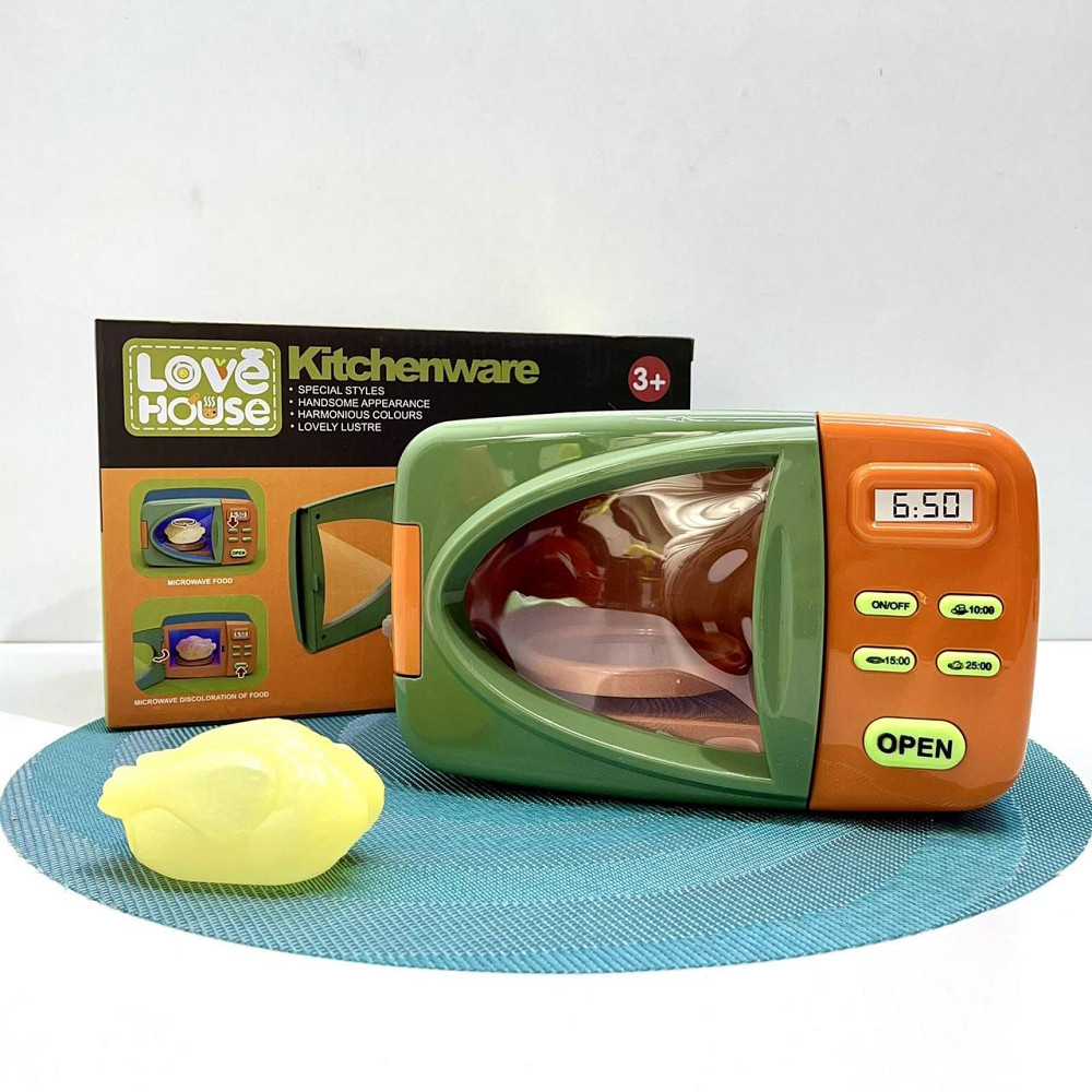 Мікрохвильова піч іграшкова з куркою підсвічування звук (XG2-9) Чернігів - фото 6