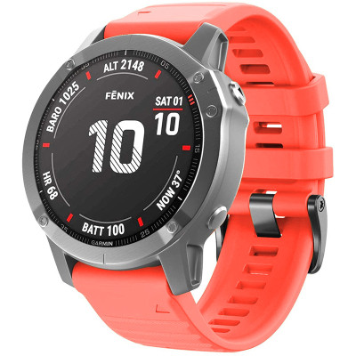 Ремінець до смарт-годинника Armorstandart Silicone для Garmin 26mm Coral Red (ARM87729) Вінниця - фото 1