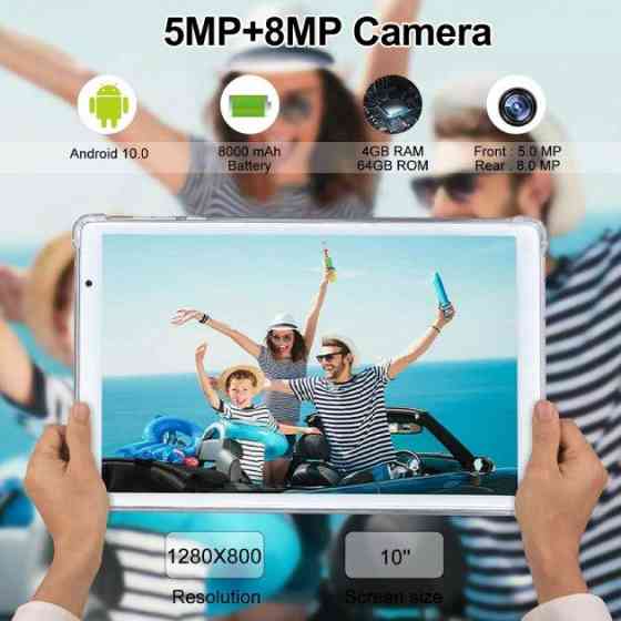 Планшет HANWEIER B06 10" 4/64GB Android 10 4G LTE SIM GPS Wi-Fi Металевий корпус Сірий Київ