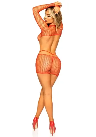 Leg Avenue Cut Out mini dress OS Red Львів