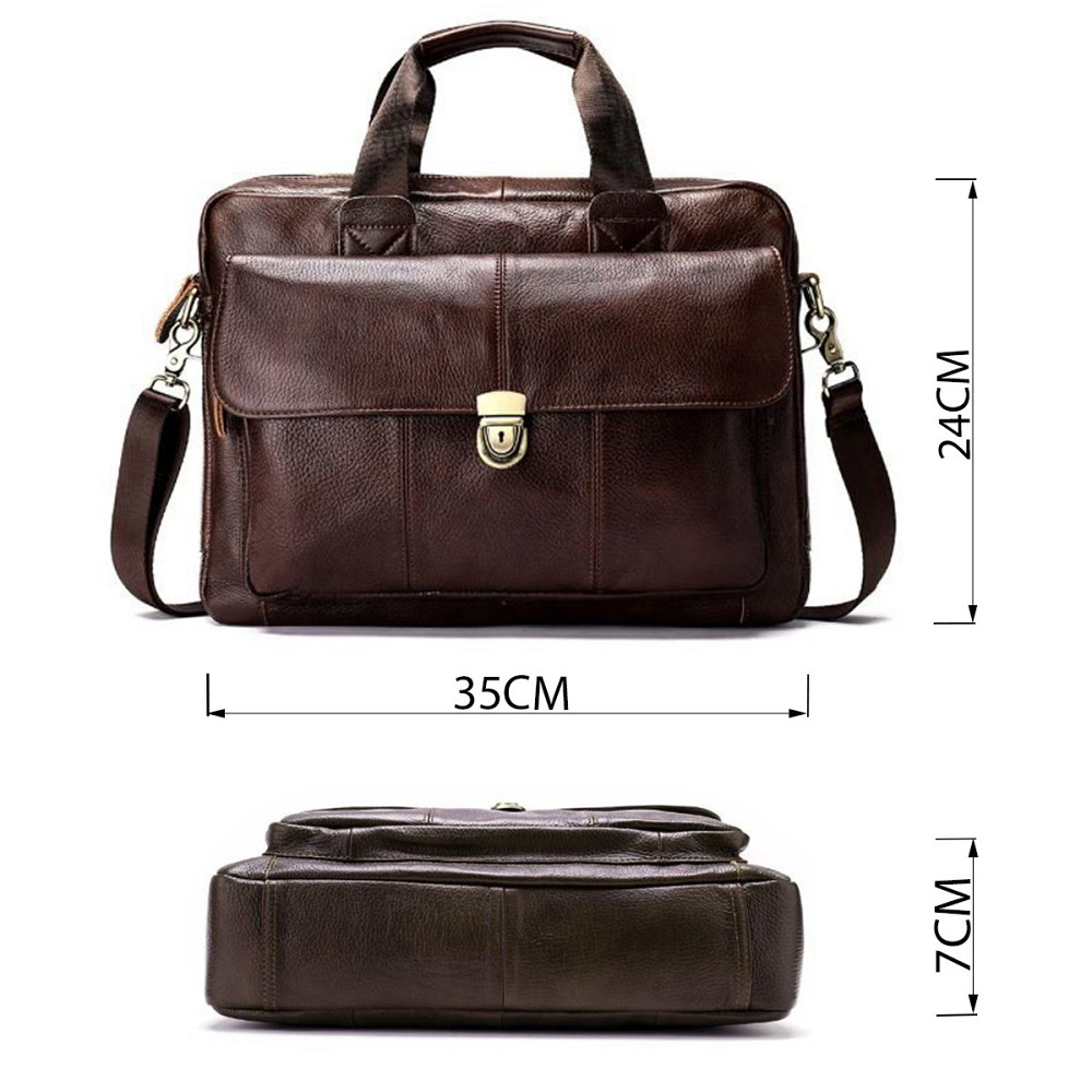 Сумка чоловіча шкіряна горизонтального типу Vintage 14798 Коричнева Київ - фото 7