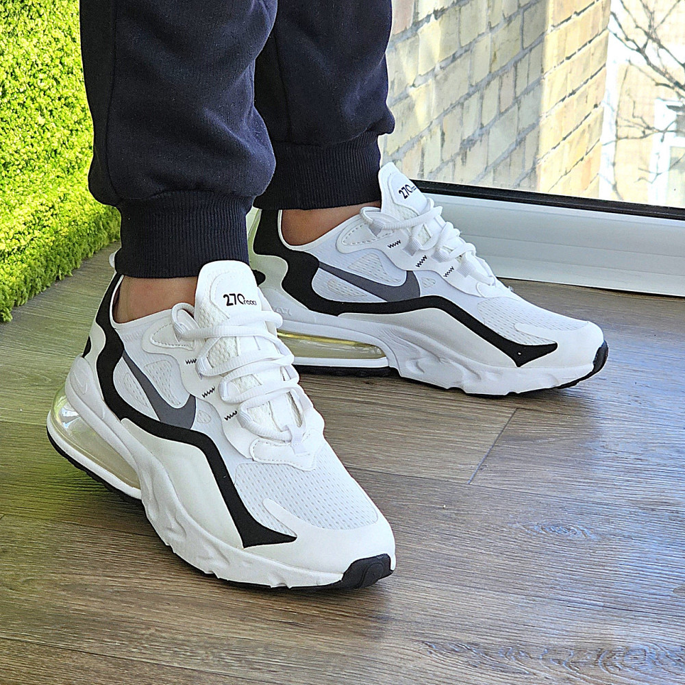 Кроссовки Nike 270 Сеточка Мужские Белые Найк с Амортизацией Летние (размеры: 41,42,43,44,45) Видео Обзор Днепр - изображение 8