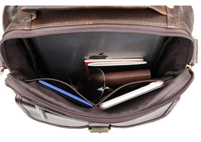 Сумка мужская Vintage 14104 Коричневая Киев - изображение 10
