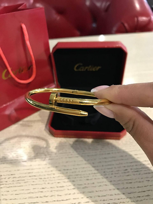 Cartier браслет гвоздь в лимонном золоте без камней / Картье гвоздь браслет лимонное золото без камней Одесса - изображение 2