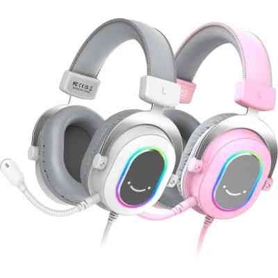 Наушники Fifine H6 RGB 7.1 Pink (H6P) Винница
