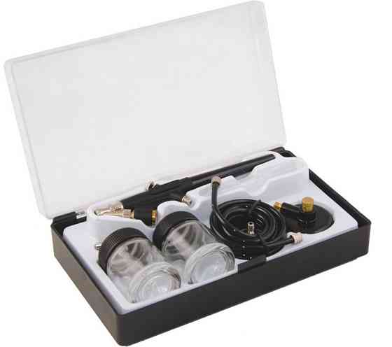 MASTERTOOL Аерограф пневматичний MASTERTOOL міні з набором аксесуарів 81-8710 Київ