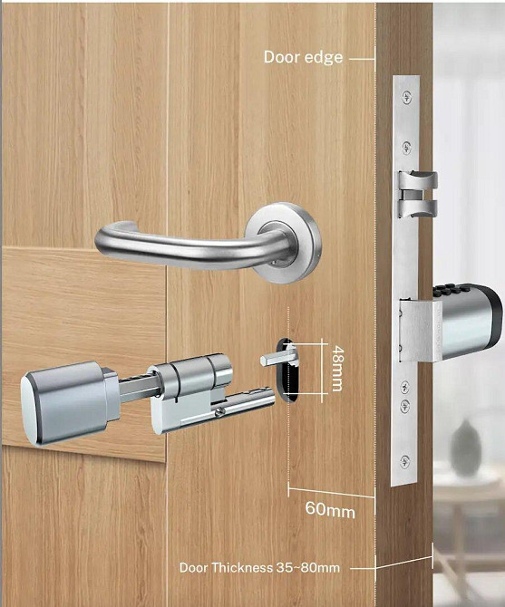 PES Cylinder Silver 35х35 мм кодовый смарт-цилиндр для замка Киев - изображение 7