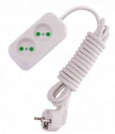 Удлинитель LETITIA без заземления 2 входа 3метра Lezard Харьков