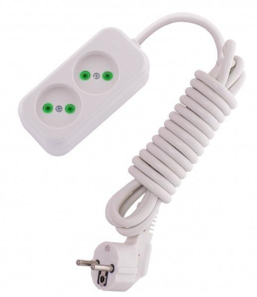 Удлинитель LETITIA без заземления 2 входа 3метра Lezard Харьков - изображение 1