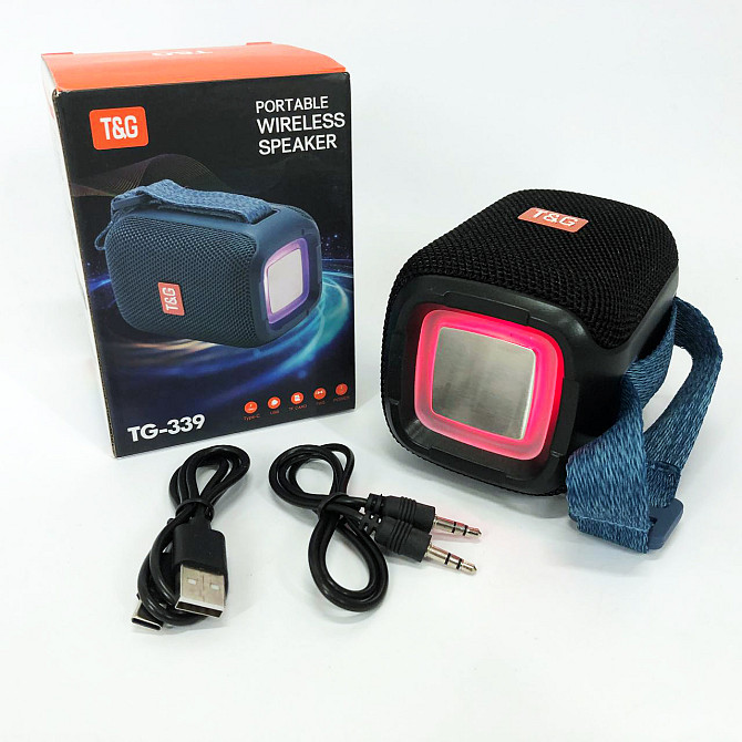 Колонка з подсвечиванием портативная TG339, Bluetooth колонка с освещением bluetooth бюджетная KN-89 Львов - изображение 4