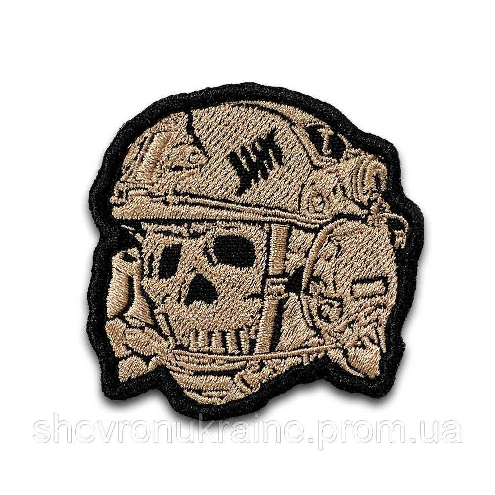 Шеврон Адамова голова (Форма контурная. На липучке) Размер 6x5.5см Киев - изображение 8