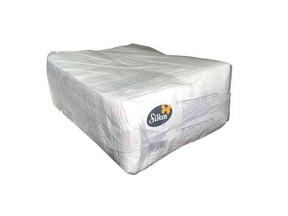 Салфетки бумажные 500шт 24*24см БИЛИ 1слой (полное тиснение) ТМ SILKEN Киев