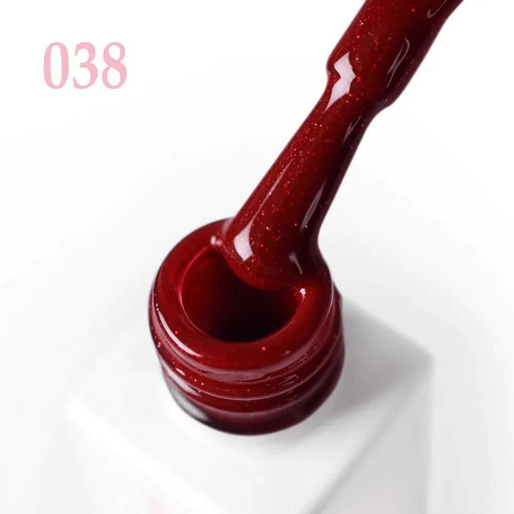 Гель-лак для ногтей красный 038 с шиммером JOIA vegan 6 мл Киев - изображение 10