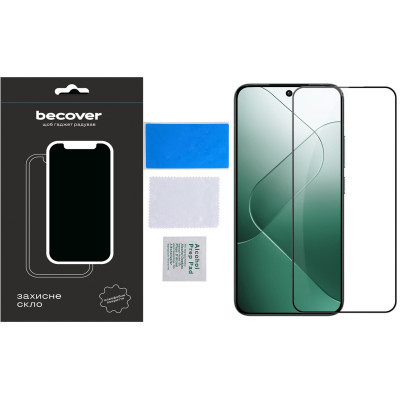Стекло защитное BeCover Xiaomi 14 5G Black (710789) Винница - изображение 4