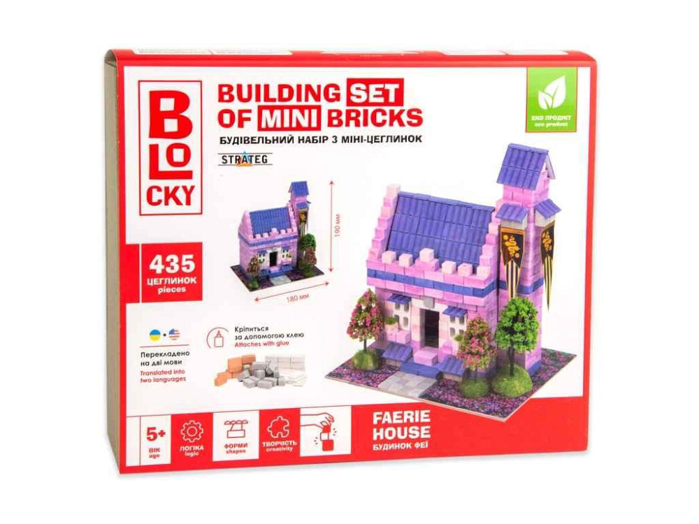 Строительный набор для творчества из мини-кирпич BLOCKY Дом Феи 31020 ТМ STRATEG Киев - изображение 1