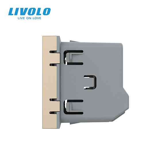 Розумний датчик температури та вологості ZigBee (термометр-гігрометр) LIVOLO, золотий, модуль без рамки (VL-FCEZ-2AP) Коломия