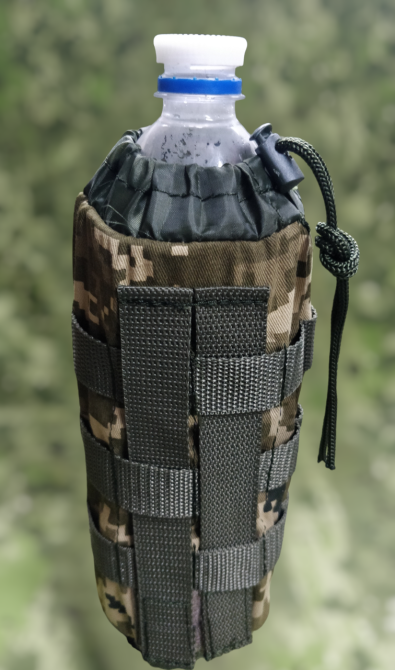 Сумка тактическая под бутылку 1 литр с креплением молли военный чехол на бутылку Одесса - изображение 6