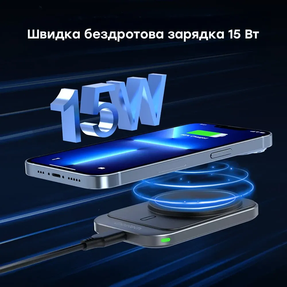Автомобільний зарядний пристрій Choetech T206-F Black бездротова зарядка, магнітне кріплення (43-00138) Киев - изображение 4