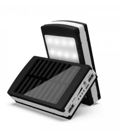 Зовнішній акумулятор Power Bank Solar LED 803, 3200 mAh, ліхтар 20 LED, 2 USB, заряджання від сонця Одеса