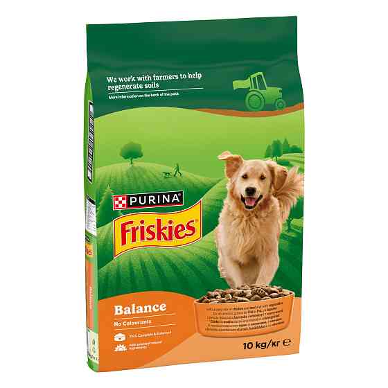 Сухой корм FRISKIES Balance для взрослых собак, с курицей, говядиной и овощами, 10 кг Киев