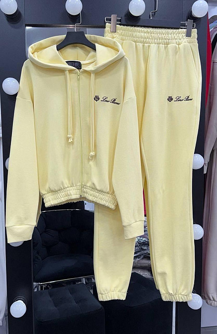 Женский стильный повседневный костюм двойка лакоста Ваниль, 46 Одесса - изображение 1