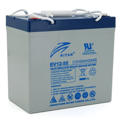 Батарея до ДБЖ Ritar EV12-55, 12V 55Ah (EV12-55) Вінниця - фото 1