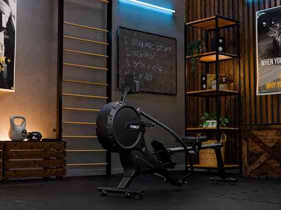 Гребной тренажер Trex Sport APRON TX-880RM аэромагнитный черный Киев