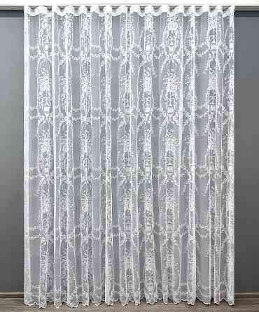 Тюль VR-Textil 1969т Жакард Білий 400х270 см (42-1005) Київ