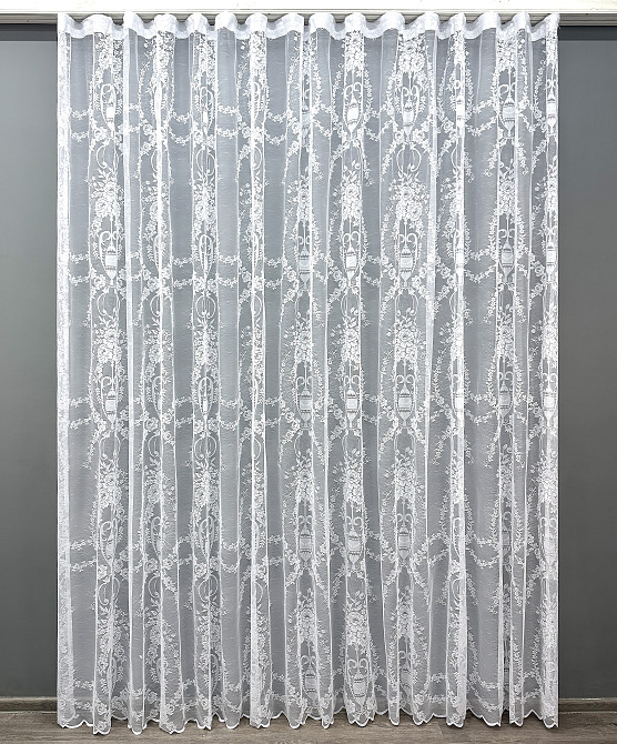 Тюль VR-Textil 1969т Жакард Білий 400х270 см (42-1005) Київ - фото 2