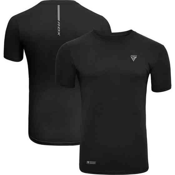 Спортивна футболка RDX T2 з короткими рукавами L Black Каменское