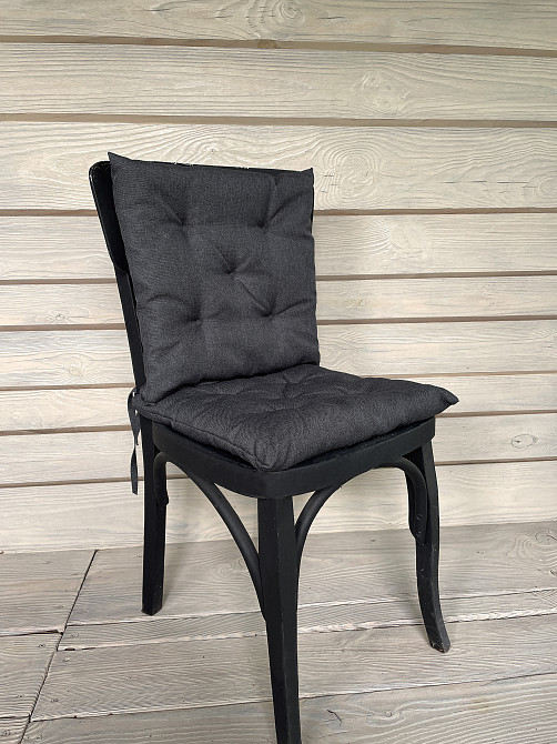 Подушка для стульев (38x38х5 см) Decorator Sawana цвет темно-серый 84-040 Киев - изображение 5