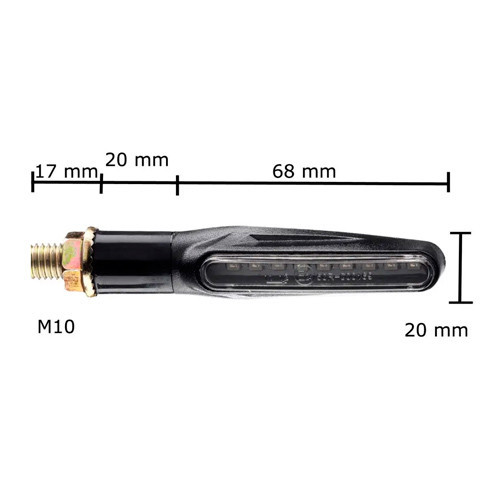 Динамические LED указатели поворота для мотоцикла, желтые Киев - изображение 4