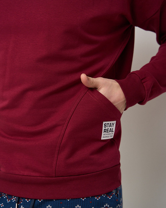 Чоловіча тепла піжама — Байка — штани в орнамент — Family look для пари Tom John 93430 XXL Київ - фото 7