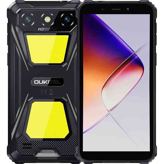 Смартфон Oukitel G5 6" HD+ /4GB/128GB T310 /6300mAh /Ліхтар/13+5Мп/ IP69K/Black Вінниця
