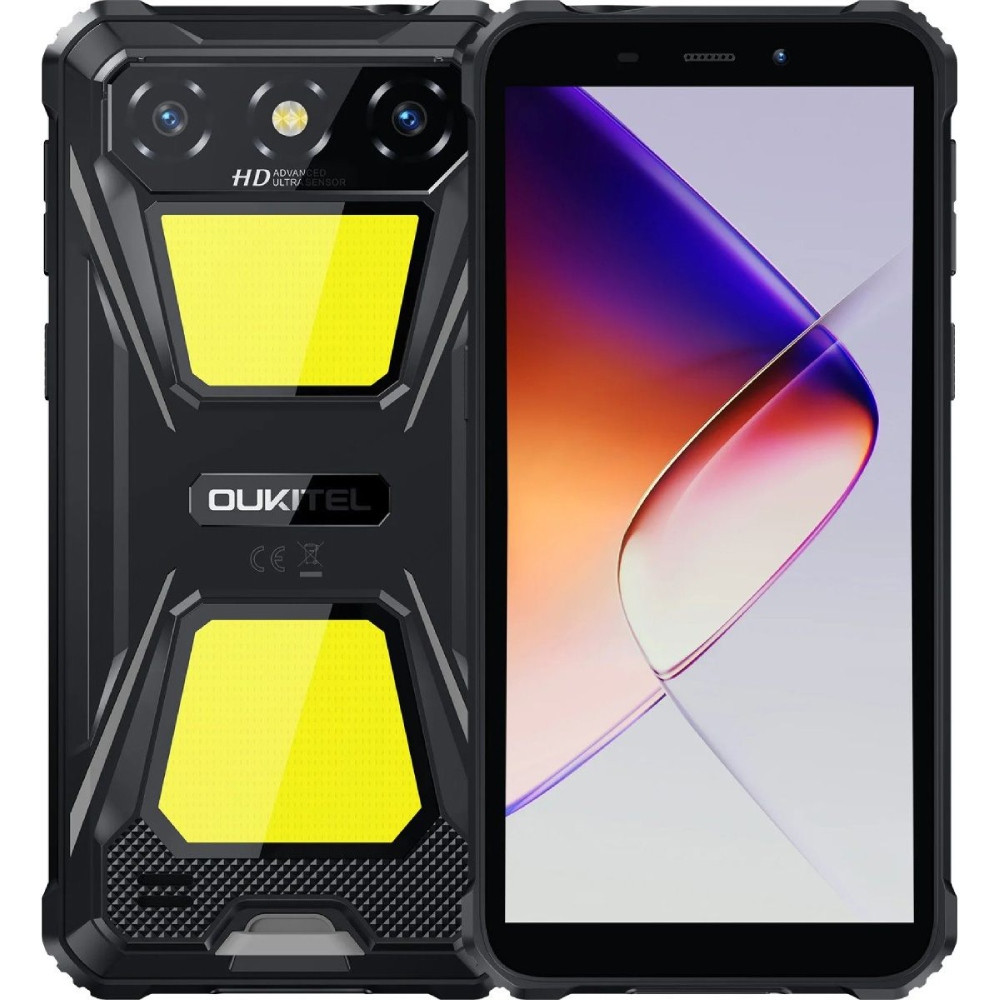 Смартфон Oukitel G5 6" HD+ /4GB/128GB T310 /6300mAh /Ліхтар/13+5Мп/ IP69K/Black Вінниця - фото 1