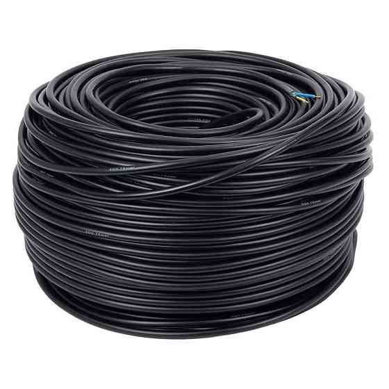 Кабель електричний для свердловинних насосів H07RN -F круглий (3×0.75мм²) 200м Dongyin (779942) Рівне