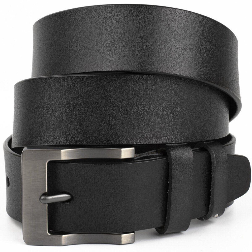 Ремінь чоловічий з затемненою пряжкою механіка Vintage 20317 Чорний Київ - фото 1