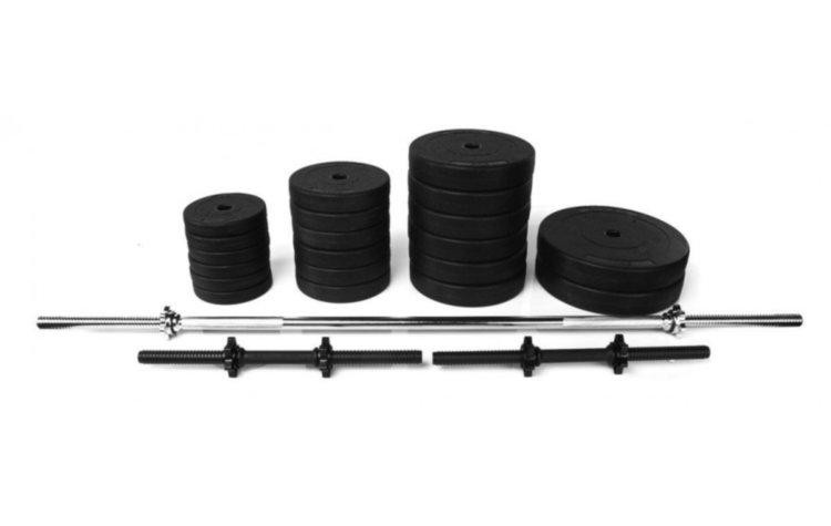 Штанга наборная + гантели на 72 кг Гантели, гири, штанги и диски ударостойкий пластик Киев - изображение 1