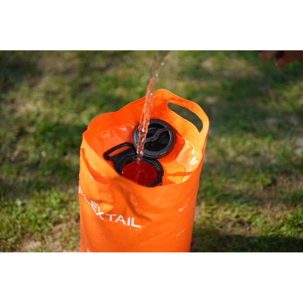 Душ портативний із ємністю та насосом Flextail Tiny Shower Bucket, 20л, помаранчевий Киев - изображение 7