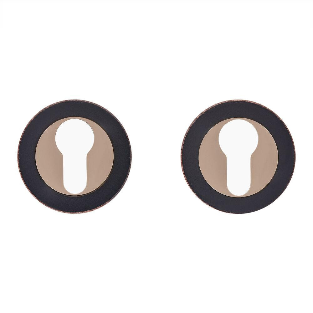 Накладки на цилиндр Gavrohe Z2-EH ORB/PB черный с патиной/ золото Киев - изображение 1