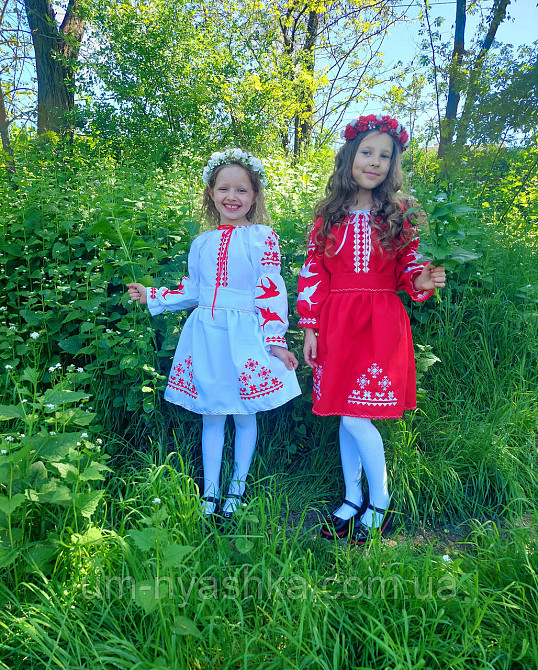 Платье вышиванка белое с ласточками 104-158 Кривой Рог - изображение 7