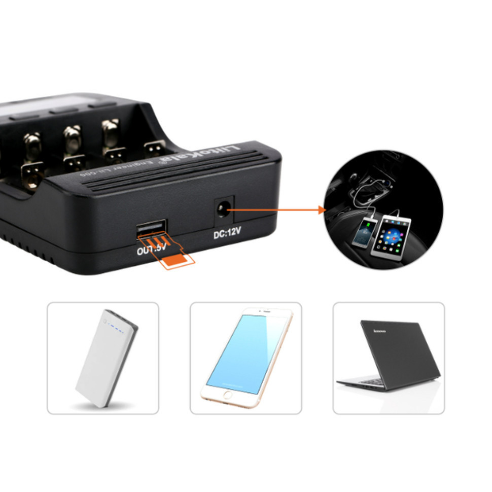 Зарядний пристрій Liitokala Lii-500, 4 канала, Ni-Mh/Li-ion, 220V/12V, Powerbank, Test, LCD, Box Ровно - изображение 4