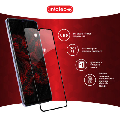 Стекло защитное Intaleo Full Glue Vivo Y21 Black (1283126526954) Винница - изображение 4