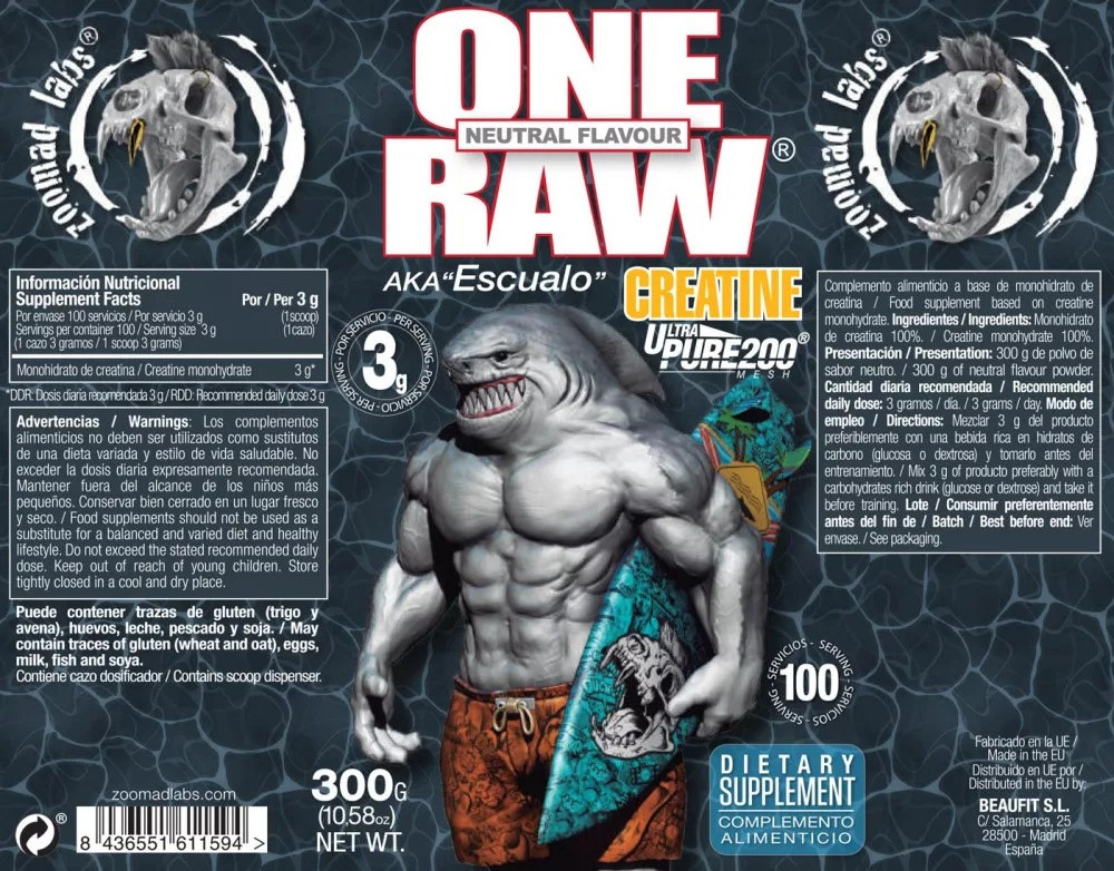 Креатин Zoomad Labs One Raw Creatine 300 g (Cherry bomb) Луцк - изображение 3