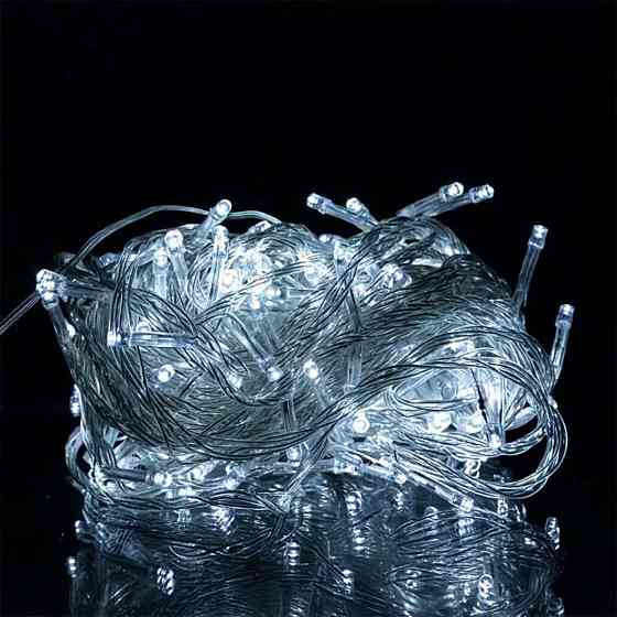 Гірлянда новорічна 18 м, 180 LED, білий провід Київ