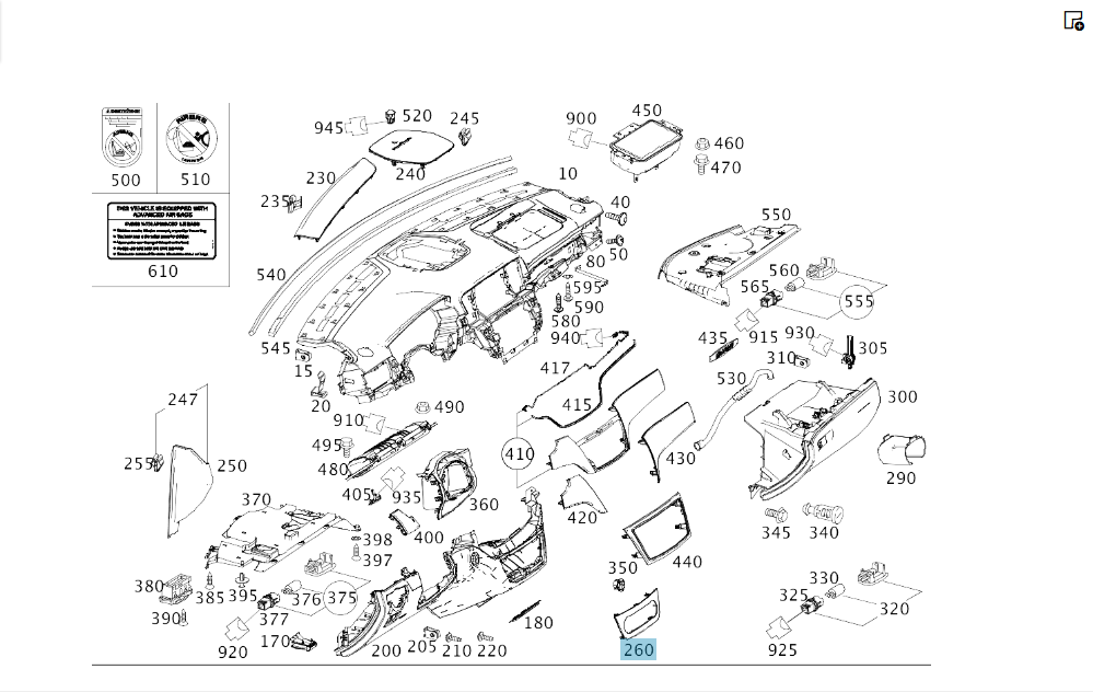Mercedes-Benz  A1666801207 9116 Декоративна накладна блоку керування кліматом ML/GLE W166 GLE Coupe C292 GL/GLS X166 Одеса - фото 2