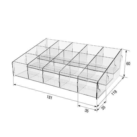 Органайзер для косметики EKOSTAR 15 ячеек Киев