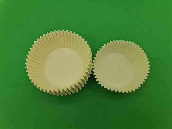 Тартолітка для кексів А7 "Кругла біла" D50 H30 (100 шт.) (1 уп.) Харків